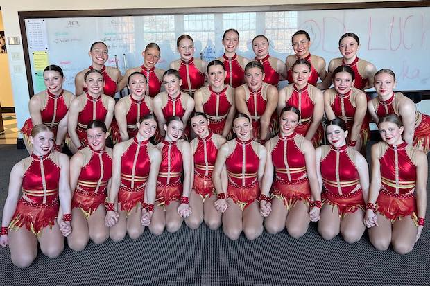 Young Dancers in red uniforms